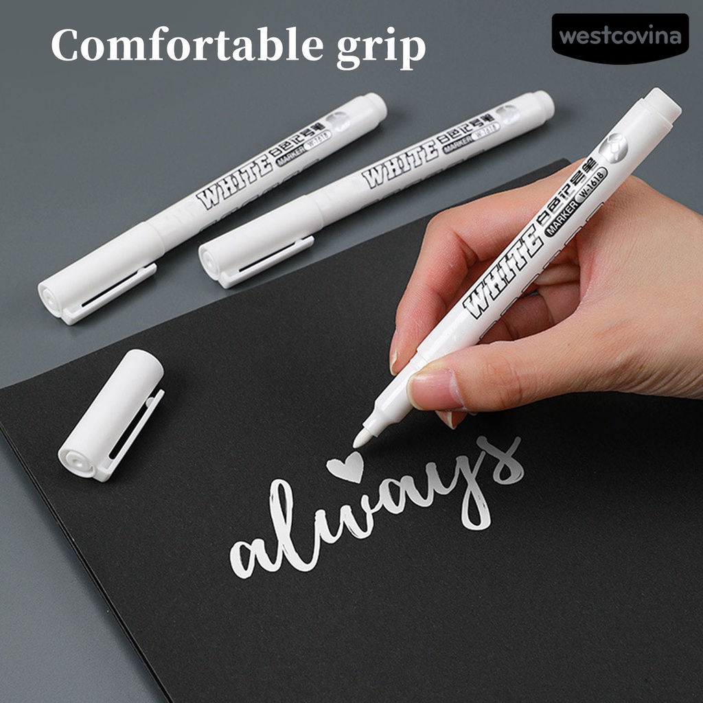 [WSTN]✎Set 12 Bút Lông Ngòi 1mm Màu Trắng