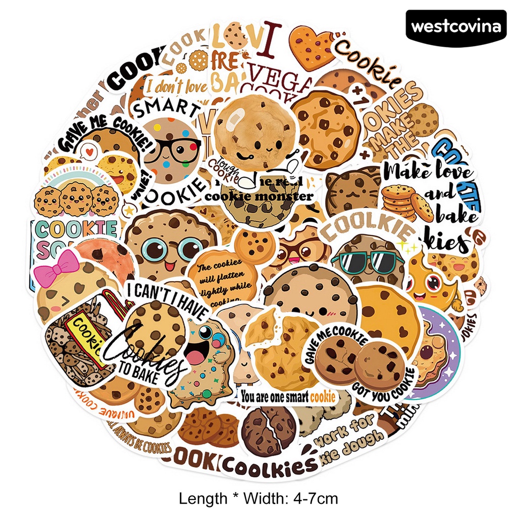 [WSTN]✎Bộ 50 Miếng Dán Hoạt Hình Chống Thấm Nước Siêu Bền Trang Trí Sổ Tay / Điện Thoại / Laptop