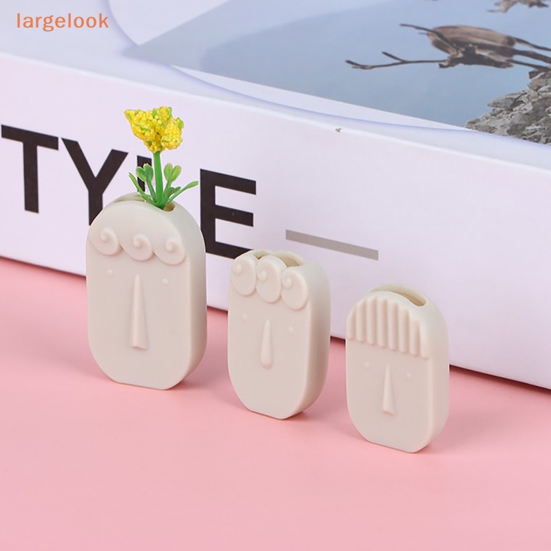 Bình Hoa Mini Hình Khuôn Mặt Người Tỉ Lệ 1 / 12 Trang Trí Nhà Búp Bê