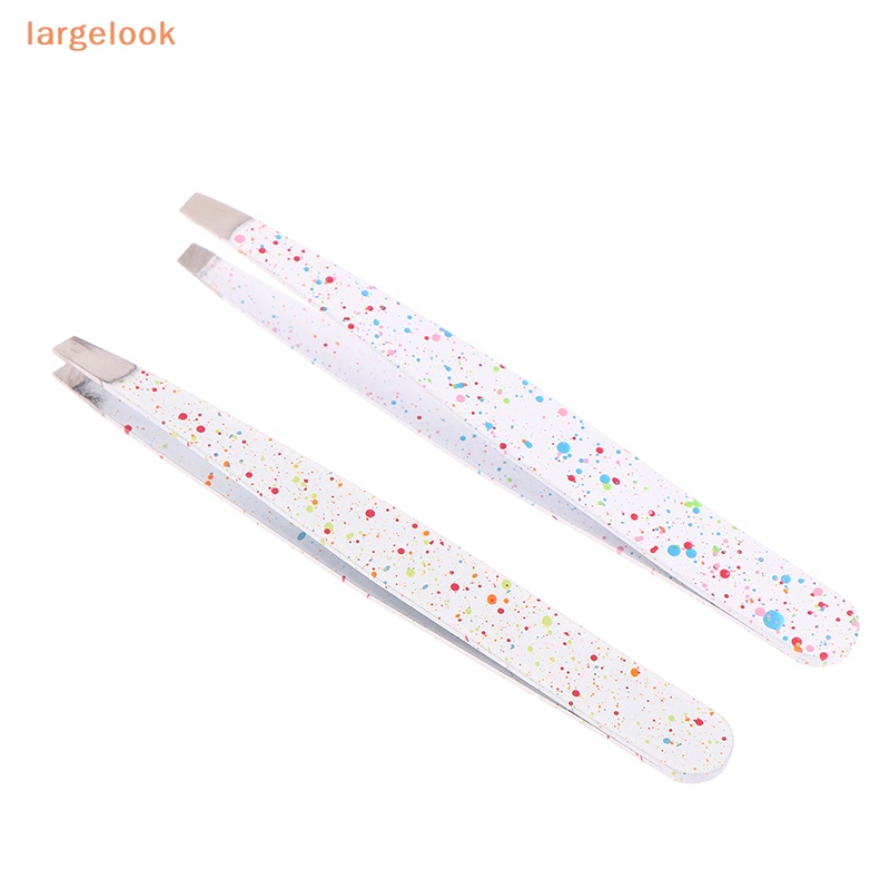 1 Nhíp Nhổ Lông Mày Bằng Thép Không Gỉ Nhiều Màu Sắc