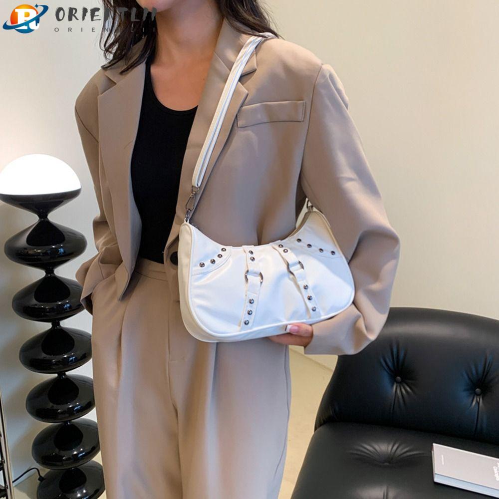 ORIENTLII Túi Đeo Chéo Mini Màu Trơn Thời Trang Dành Cho Nữ