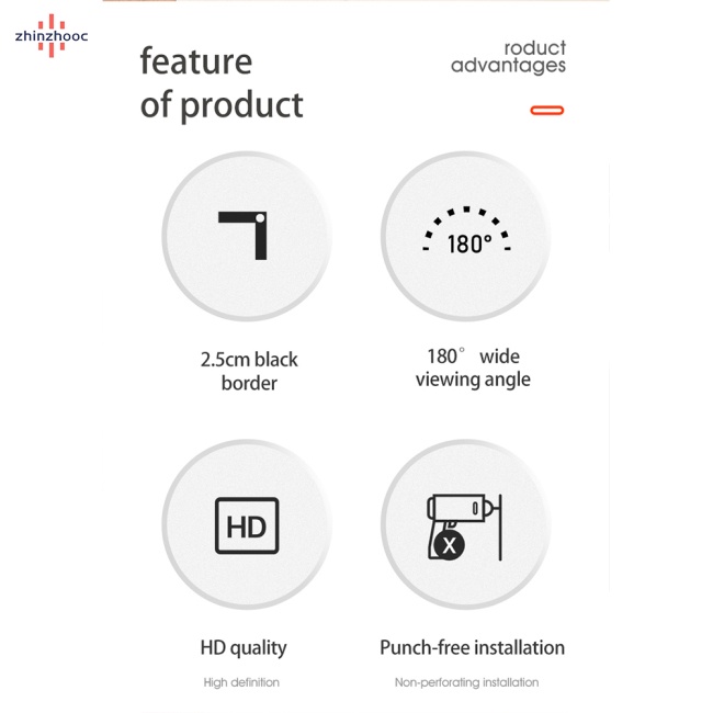 Màn Hình Máy Chiếu Di Động 60-150 Inch 4k Hd Đơn Giản Mật Độ Cao Cho Hoạt Động Ngoài Trời