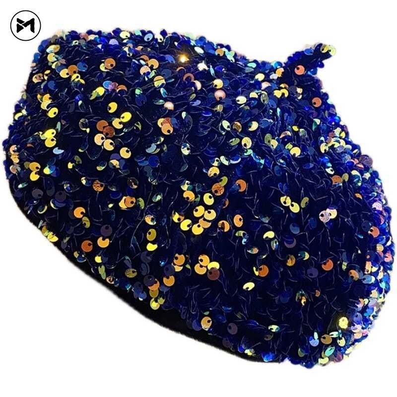 Mũ Bát Giác Đính Sequin Mới Năm 2023 Phong Cách Âu Mỹ Cho Biểu Diễn Sân Khấu Tiệc Tùng