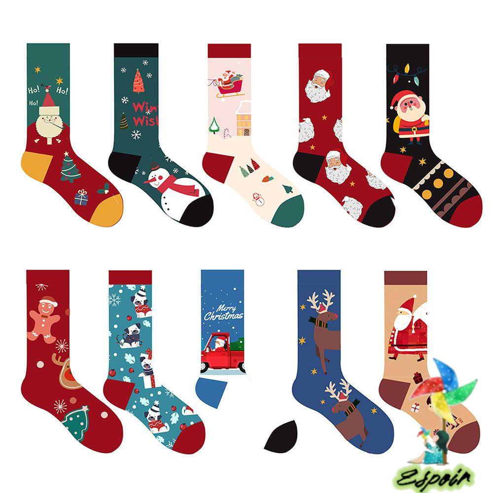 ESPO Tất Nữ Hoạ Tiết Giáng Sinh Năm Mới