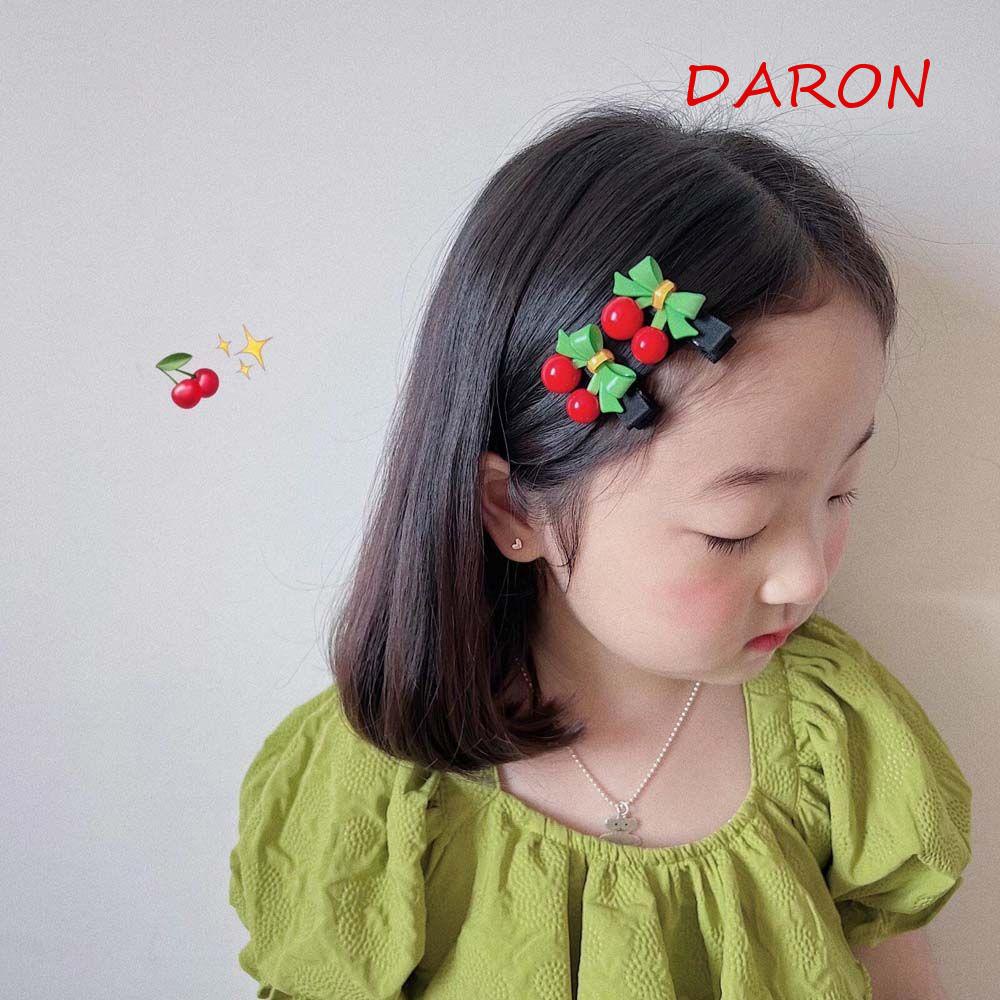 DARON Kẹp Tóc Hình Quả Cherry Dễ Thương Cho Bé Gái