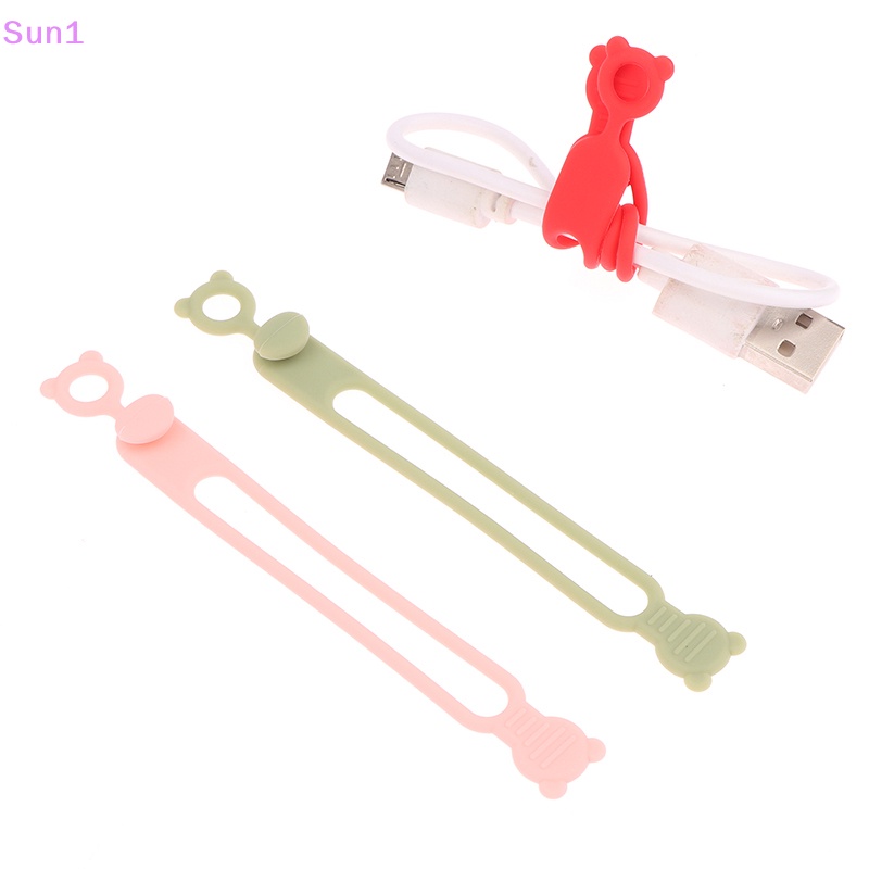 Set 10 / 10 Dây Silicone Buộc Cáp Đa Năng Tiện Dụng