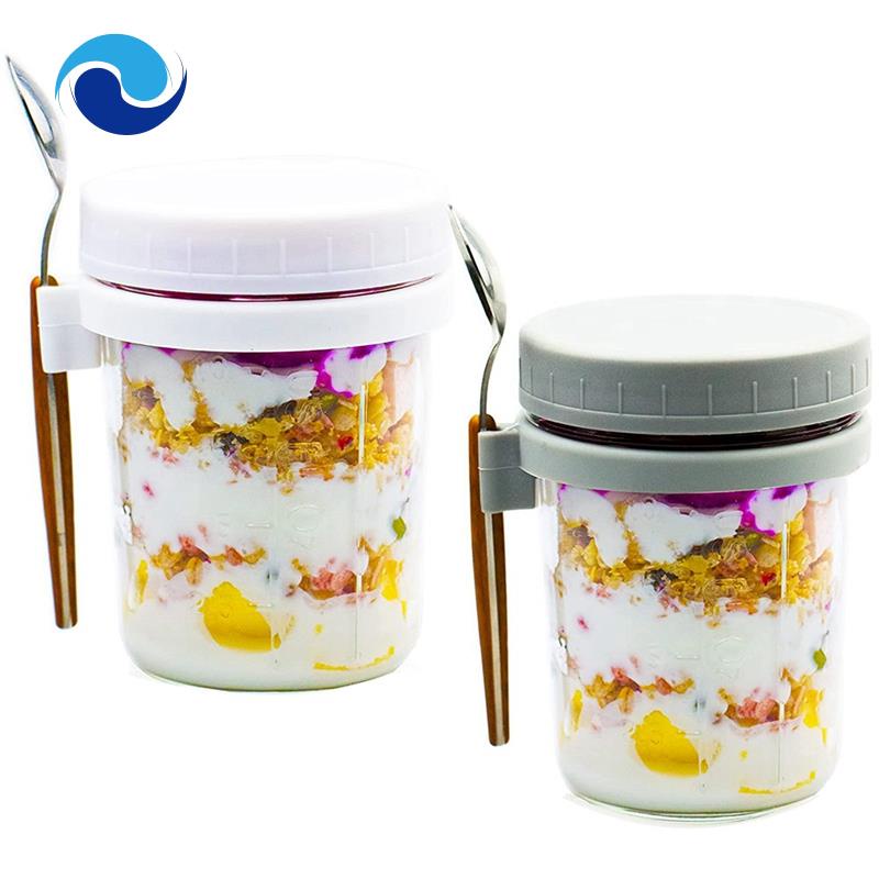 Hũ Đựng Salad Có Thể Tái Sử Dụng Kèm Muỗng Đo Lường Tiện Lợi