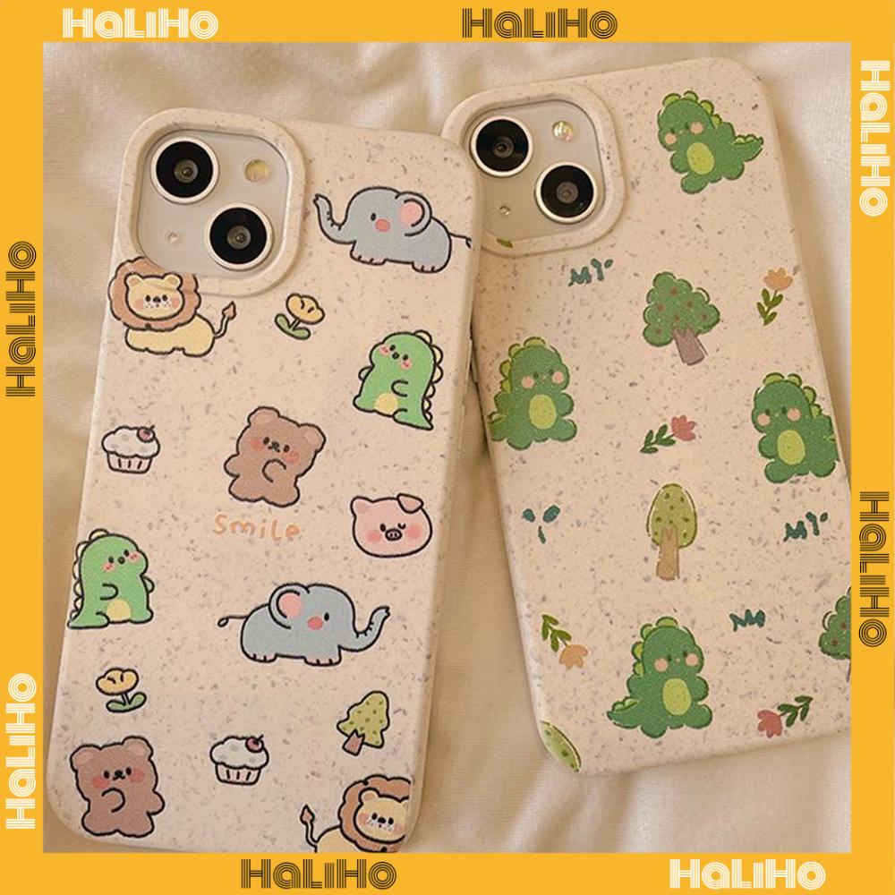 Ốp lưng iPhone 11 Ốp Lưng Điện Thoại Có Thể Phân Hủy Bằng Rơm Vỏ Mềm Thân Thiện Với Môi Trường Chống Sốc Bảo Vệ Máy Ảnh Chú Khủng Long Nhỏ Dễ Thương Lười Tương Thích Với iPhone 14 Pro max 13 Pro max 12 Pro Max 11 XR XS 7 8