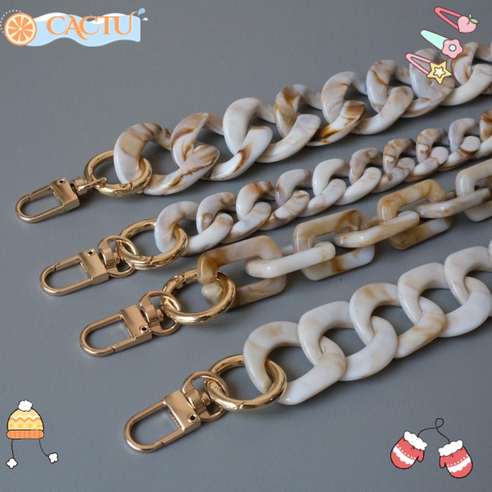 CACTU Dây Đeo Túi Xách Bằng Nhựa Acrylic Mặt Nhám Tháo Rời Được Sang Trọng