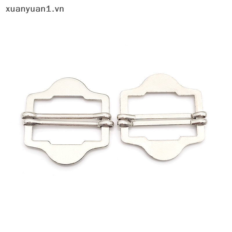Xuan Set 3 Khóa Kim Loại Gắn Dây Đai Ba Lỗ Hình Chữ Nhật Có Thể Điều Chỉnh Cho Túi Xách Da Đeo Vai