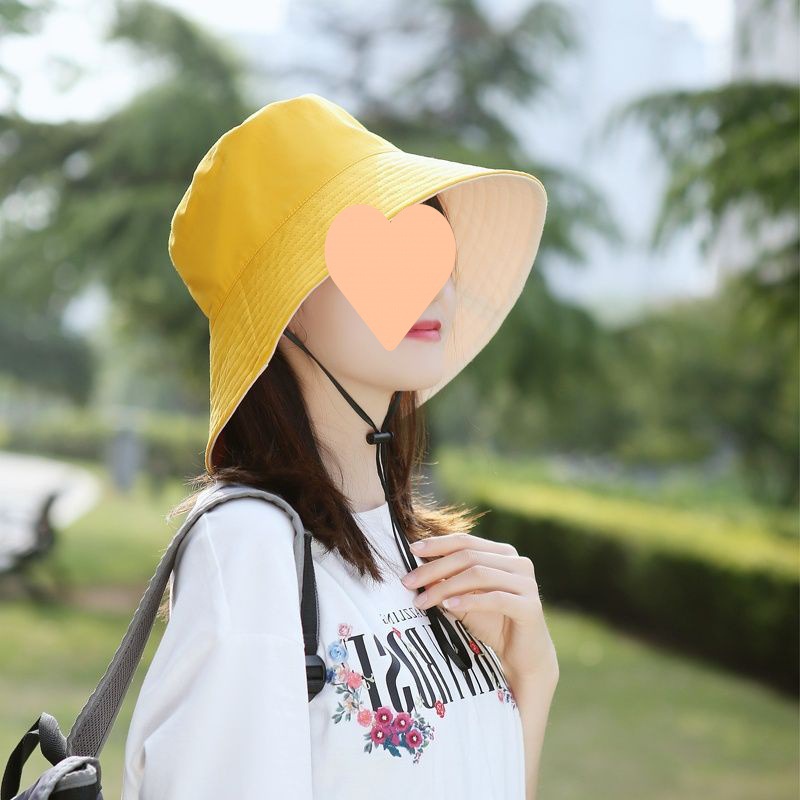 Mũ Rộng Vành Chống Tia UV Hai Mặt Thời Trang Mới Cho Nữ