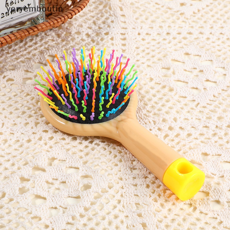 Lược Chải Tóc Massage Da Đầu Kèm Gương Phong Cách Hoạt Hình Dễ Thương Cho Bé Gái