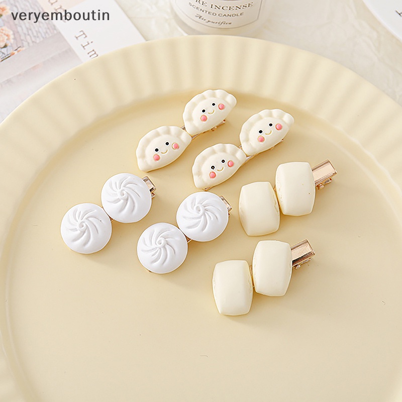 Kẹp Tóc Nữ Hình Bánh Bao Hấp Nhỏ Nhắn Dễ Thương Phong Cách Hàn Quốc