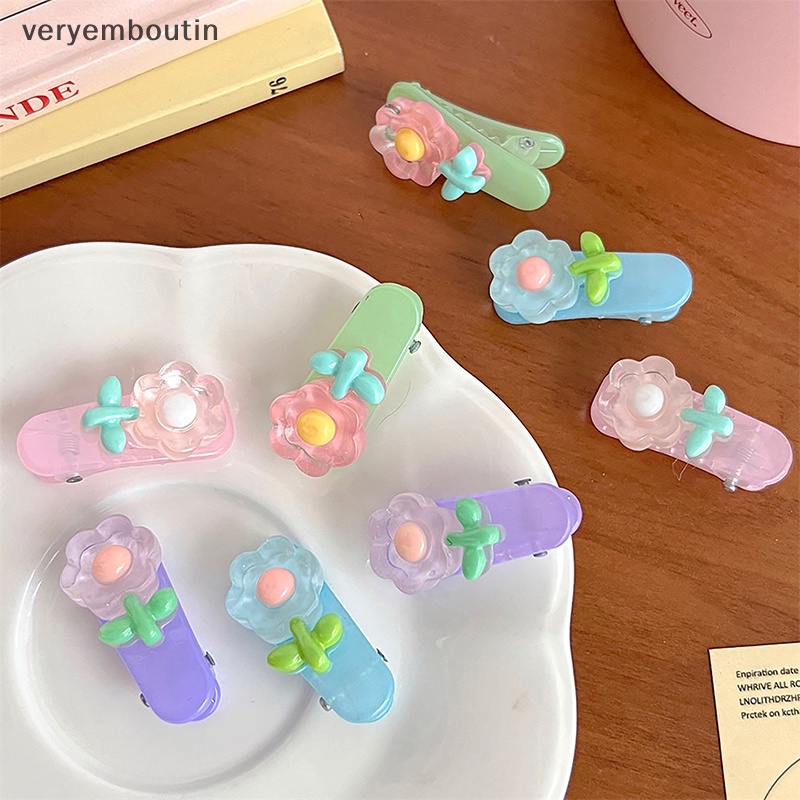 Kẹp Tóc Trang Điểm Hình Cây Kem / Trái Tim Màu Hồng Dễ Thương Sáng Tạo Dành Cho Bạn Gái n