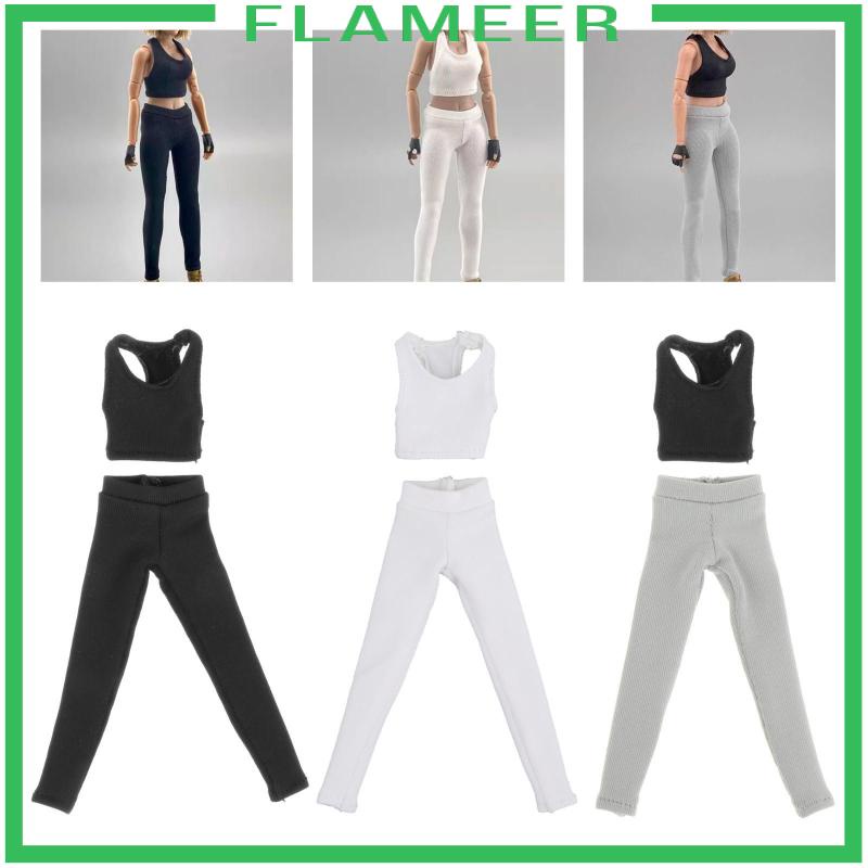 Bộ Trang Phục Áo Vest Và Quần Dài 6in Cho Búp Bê Nữ Tỉ Lệ 1 / 12