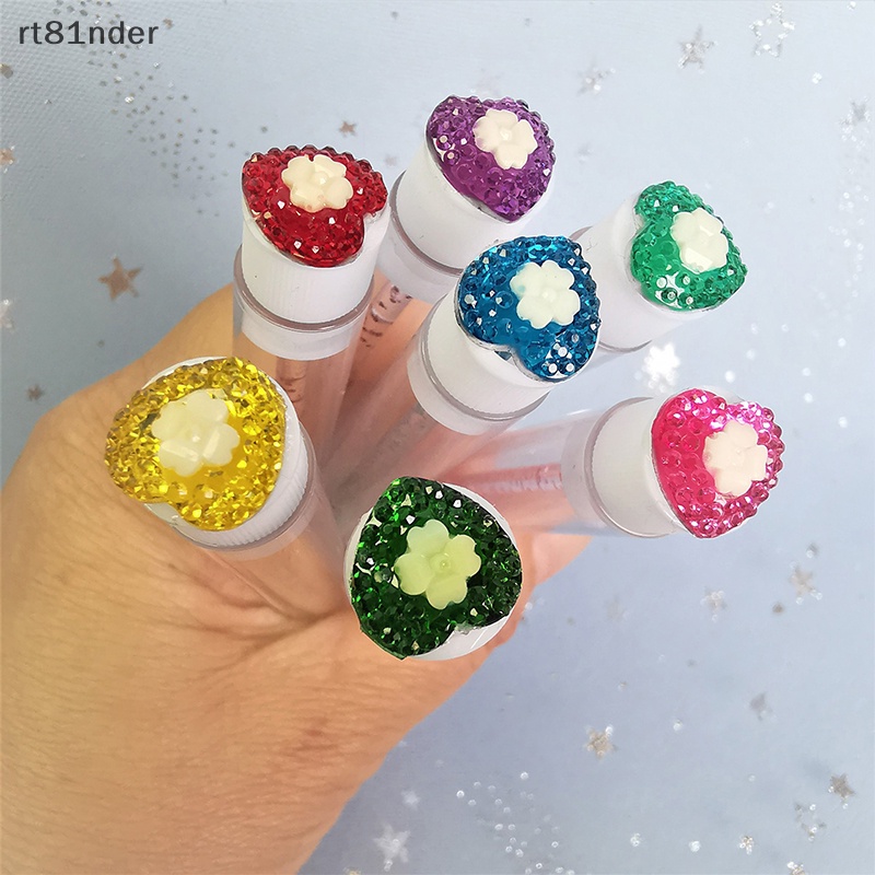 Rt Bộ Cọ Chuốt Lông Mi / Lông Mày Ống Hình Trái Tim Nhiều Loại Chống Bụi (Phong Cách Ngẫu Nhiên) n