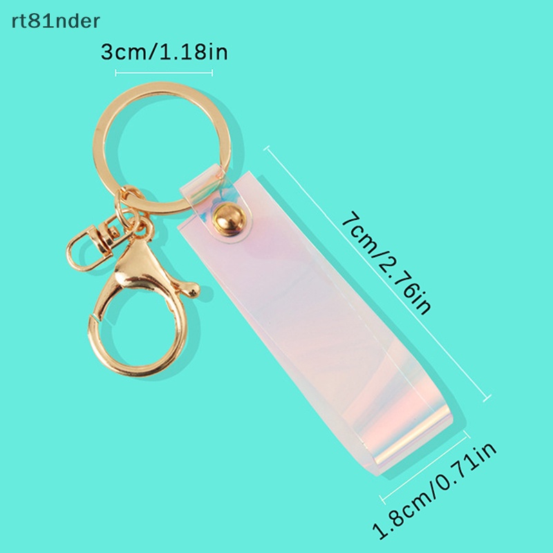 Rt Móc Khóa Họa Tiết Laser Dễ Thương Thanh Lịch Kèm Dây Đeo Và Dây Đeo Chìa Khóa Trang Trí Ví Điện Thoại Cho Nữ n