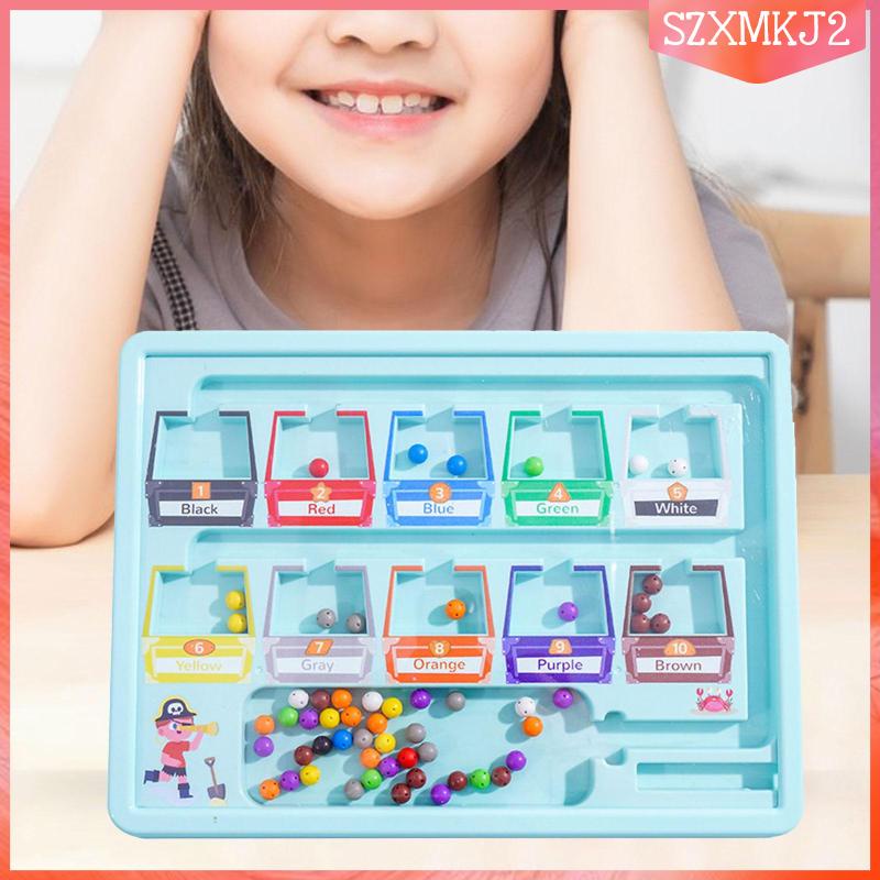 Đồ Chơi Mê Cung Hạt Nhiều Màu Sắc Cho Bé 3 4 5 Tuổi