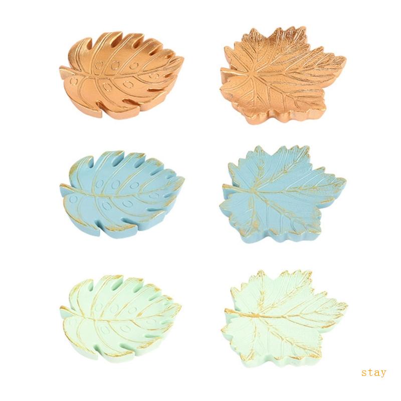 Khay Resin Đựng Trang Sức Hình Chiếc Lá Độc Đáo Tiện Dụng Giá Đỡ