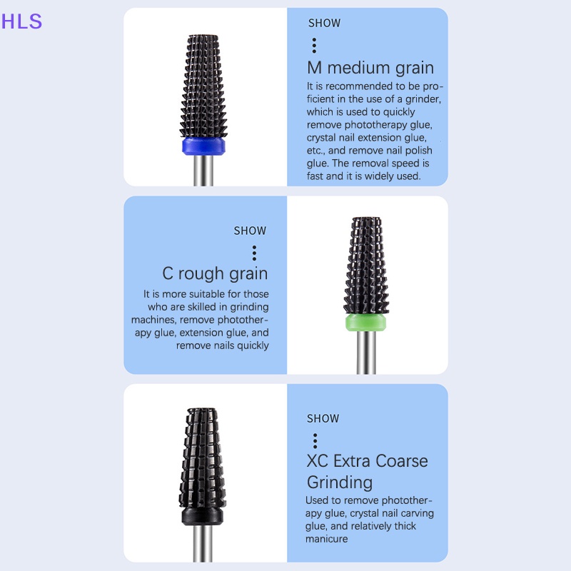 Đầu Mũi Khoan Sứ 3 / 32 "Chuyên Dụng Cho Máy Mài Móng Điện / Gel Cứng / Gel Acrylic