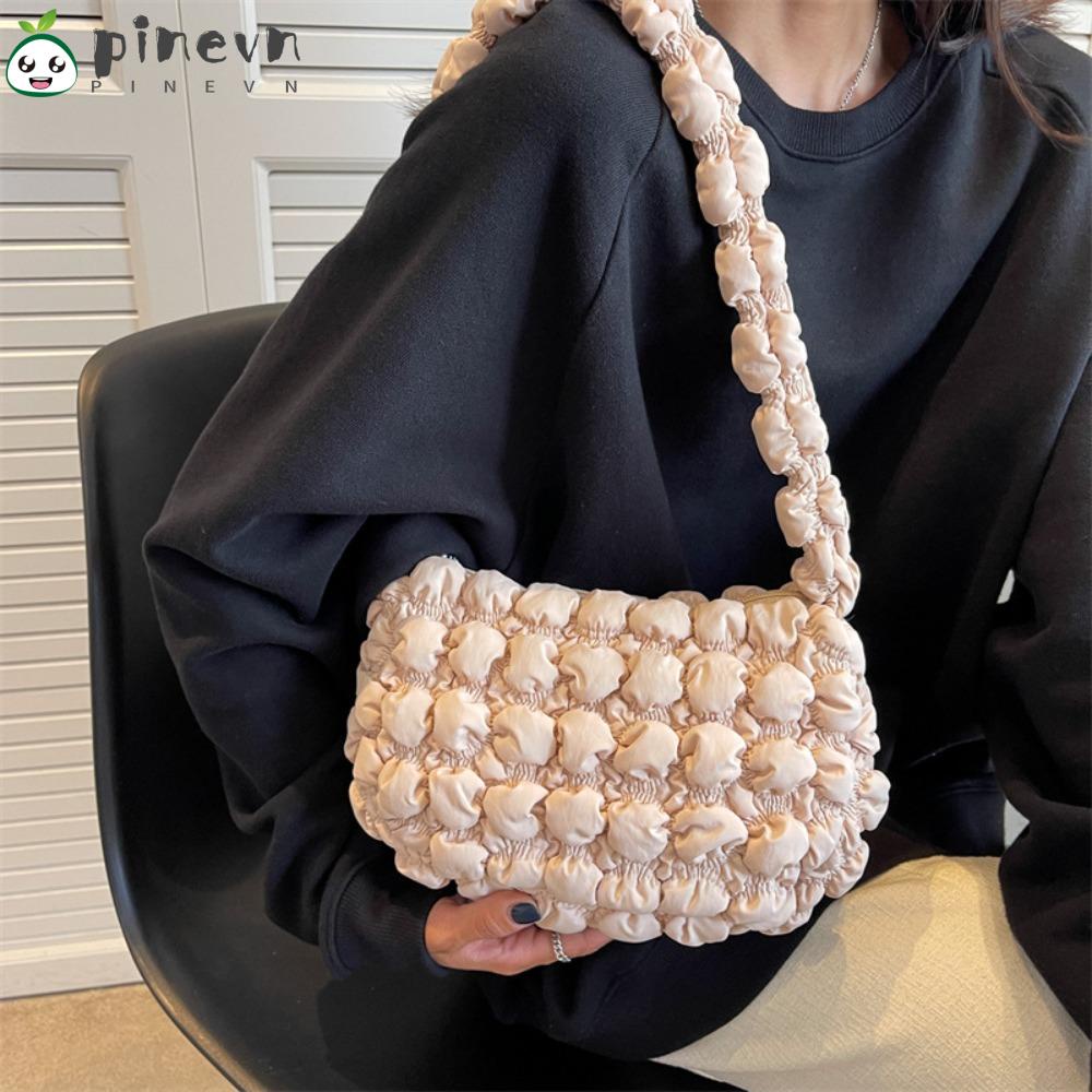 PINEVN Túi Xách Đeo Dưới Cánh Tay Hình Đám Mây Gấp Gọn Thiết Kế Dễ Thương