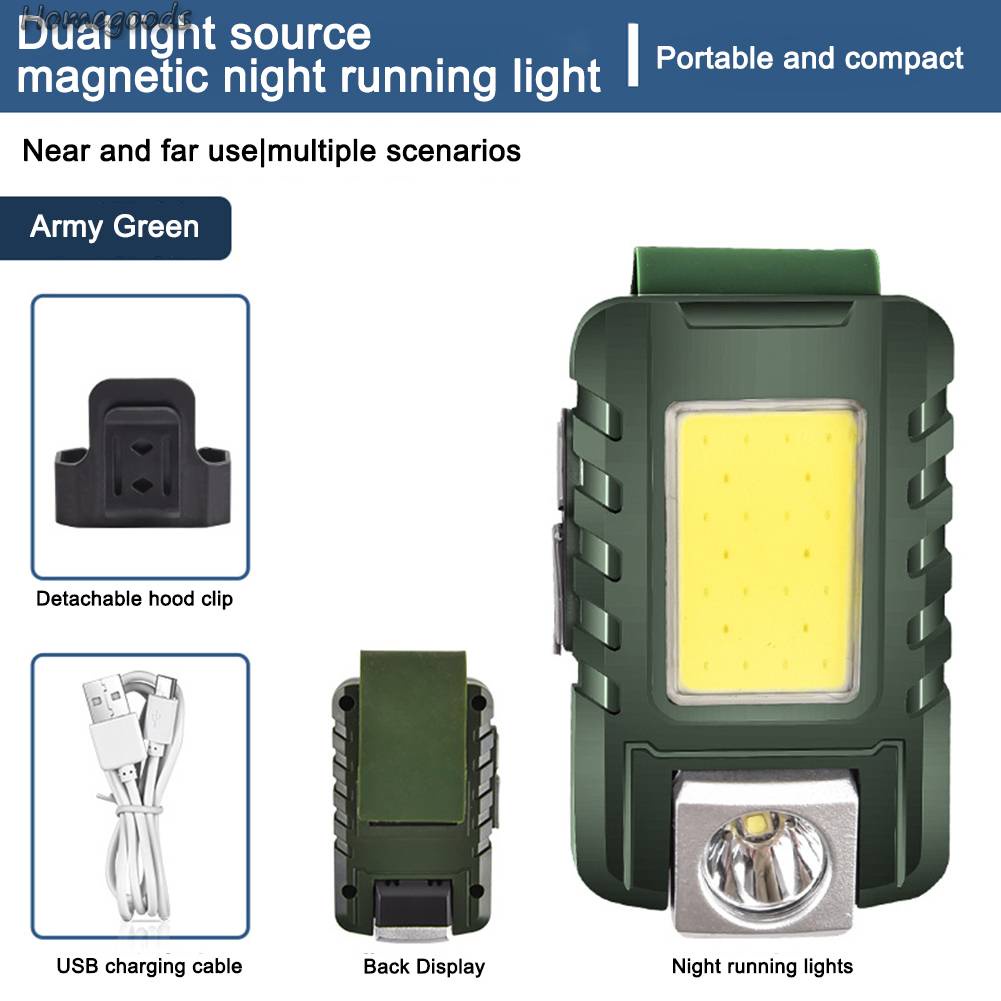 Đèn Led Kẹp Mũ COB 500mAh 500LM Type-C Sạc Được