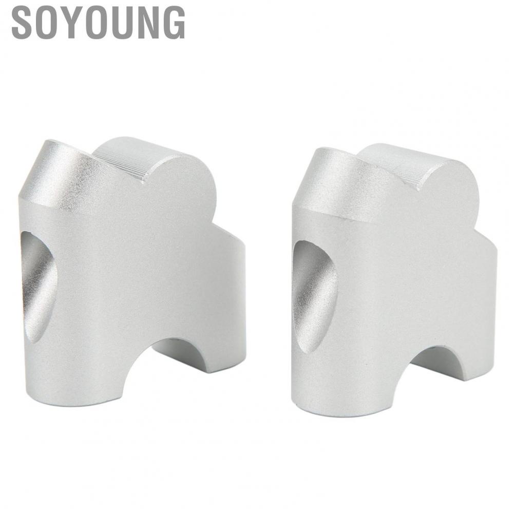 Soyoung Motorcycle Handlebar Riser  Easy Installation Tough High Strength Aluminium Alloy Clamp for