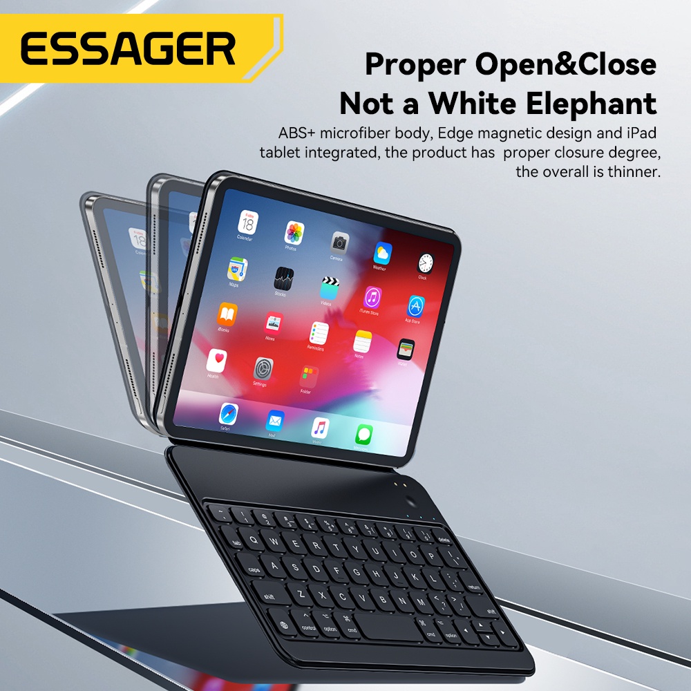 Essager Ốp Máy Tính Bảng Nam Châm Siêu Mỏng Có Bàn Phím Không Dây Cho iPad Mini 6 8.3 inch