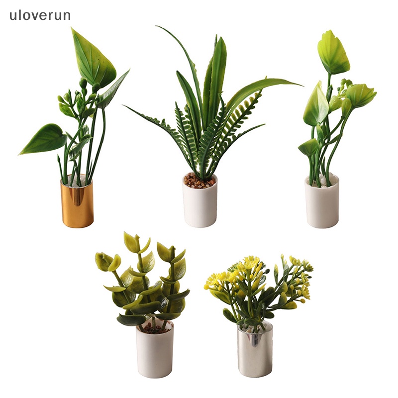 Mô Hình Chậu Cây Mini Tỉ Lệ 1: 12 Dùng Trang Trí Nhà Búp Bê