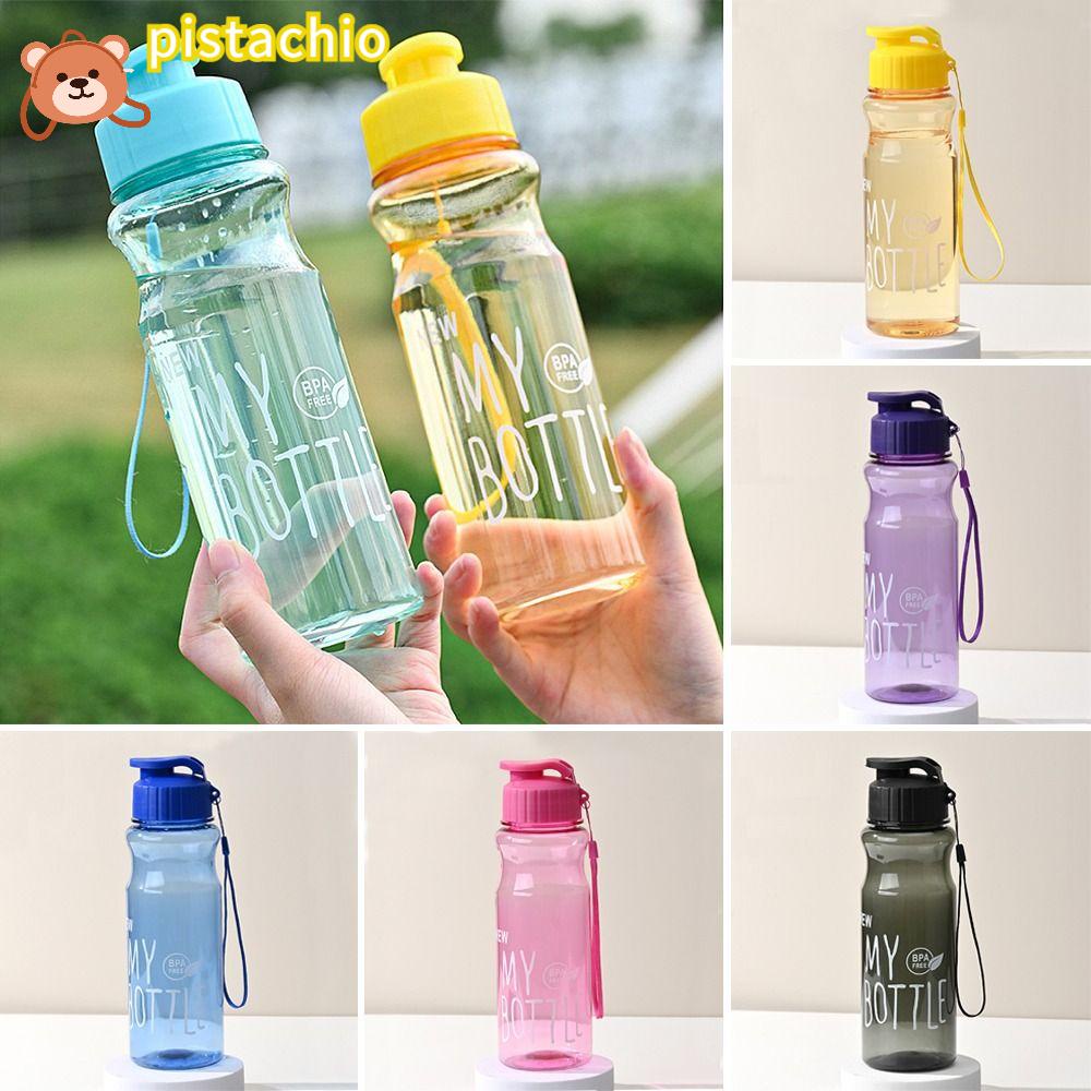 PISTA Bình Nước Nhựa Trong Suốt Nhiều Màu Dung Tích 650ml