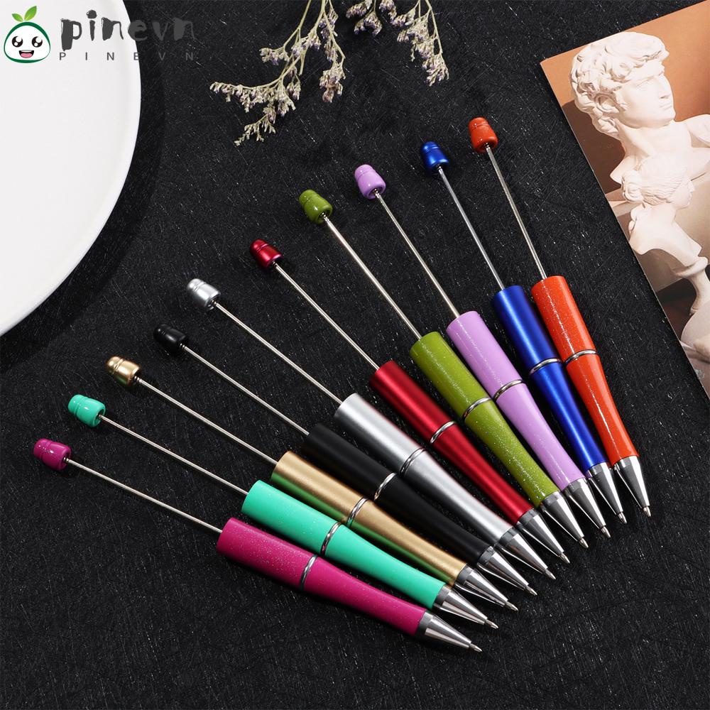 PINEVN Bút Bi Nhựa Xỏ Hạt Làm Quà Tặng Cho Học Sinh
