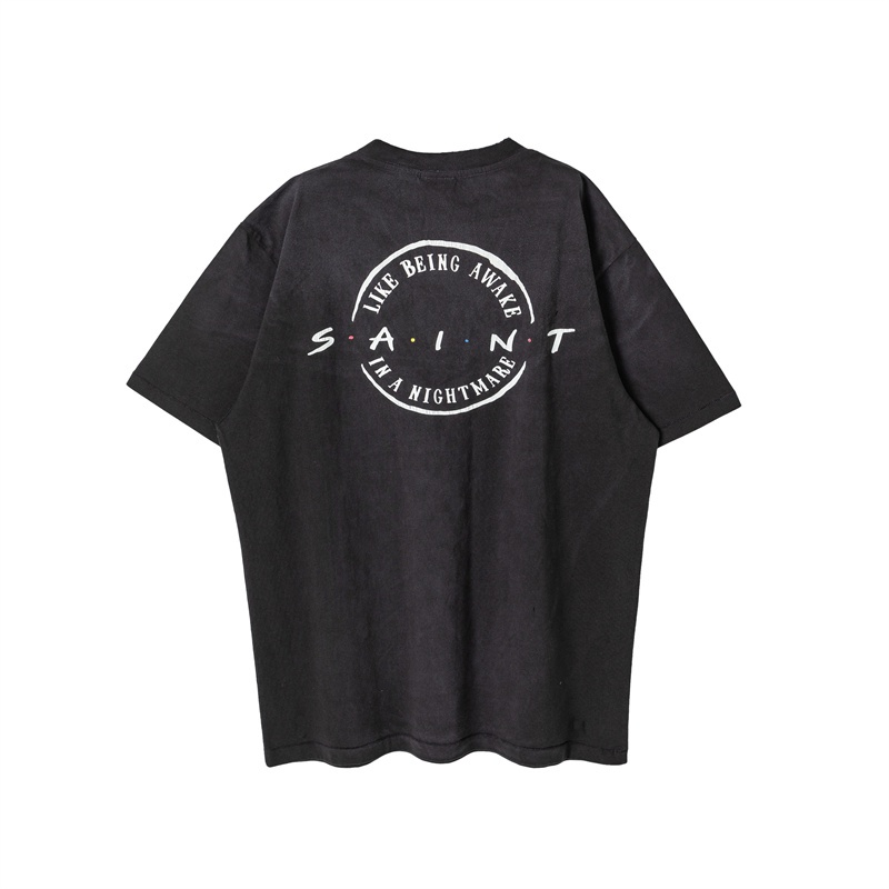 Áo Thun Tay Ngắn Chất Liệu Cotton In Họa Tiết Trái Tim SAI554NT Plus Size Cho Nam Nữ