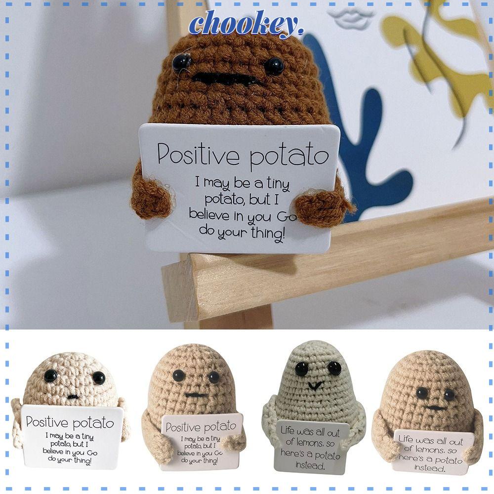 CHOOKEY Búp Bê Nhồi Bông Hình Khoai Tây Tích Cực Dễ Thương
