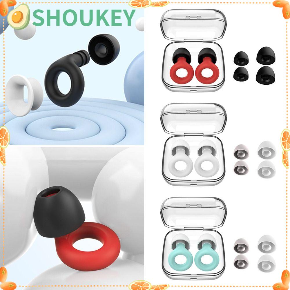 SHOUKEY Nút Bịt Tai Chống Ồn Bằng Silicone Tiện Dụng Khi Đi Bơi