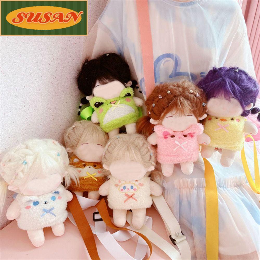 SUSANS Túi Đeo Chéo Mini Hình Động Vật Thỏ Vịt Vàng Vịt Ếch Xanh Lá Nhiều Màu Sắc Dành Cho Búp Bê