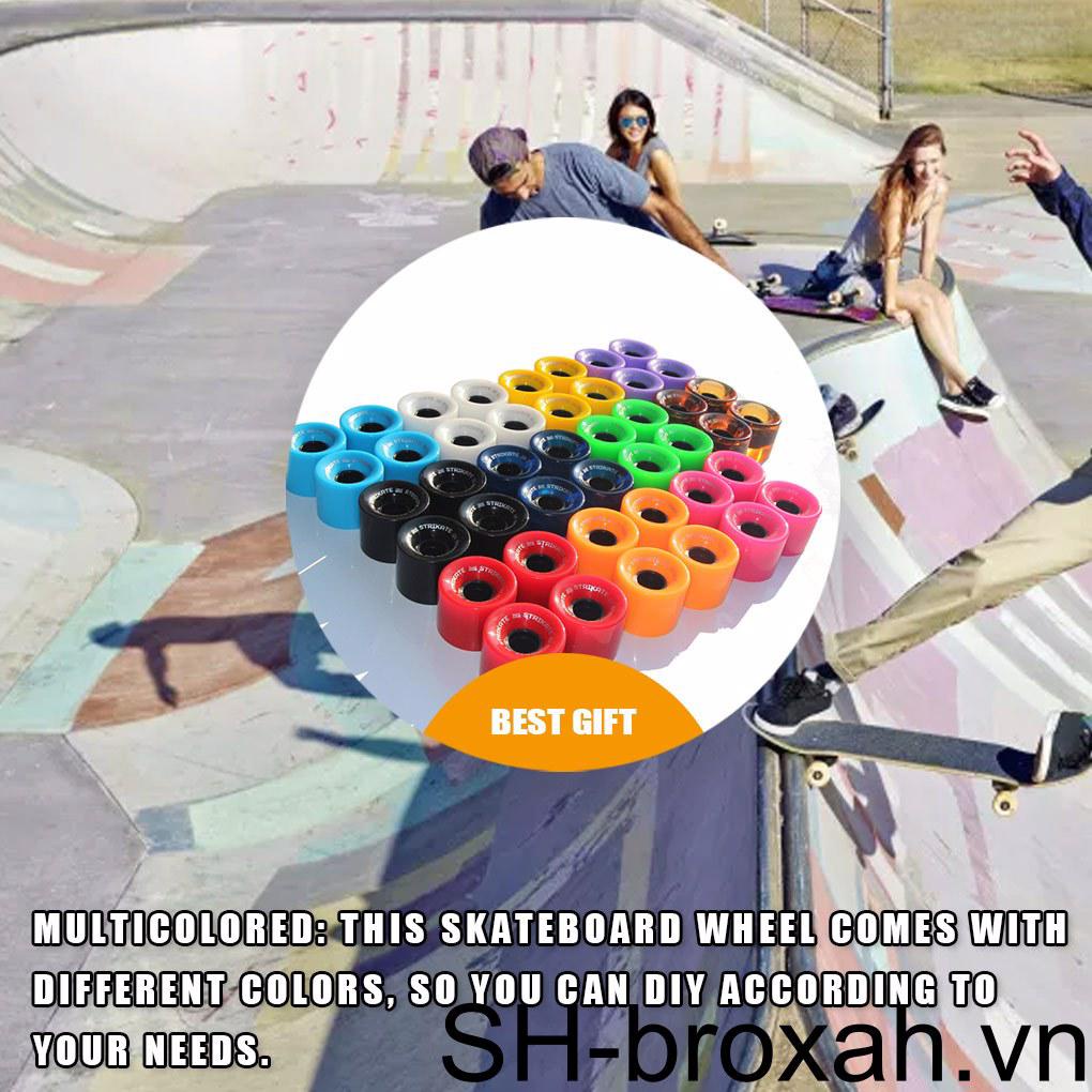 Set 4 Bánh Xe PU Thay Thế Cho Ván Trượt Chuyển Động Chống Mài Mòn