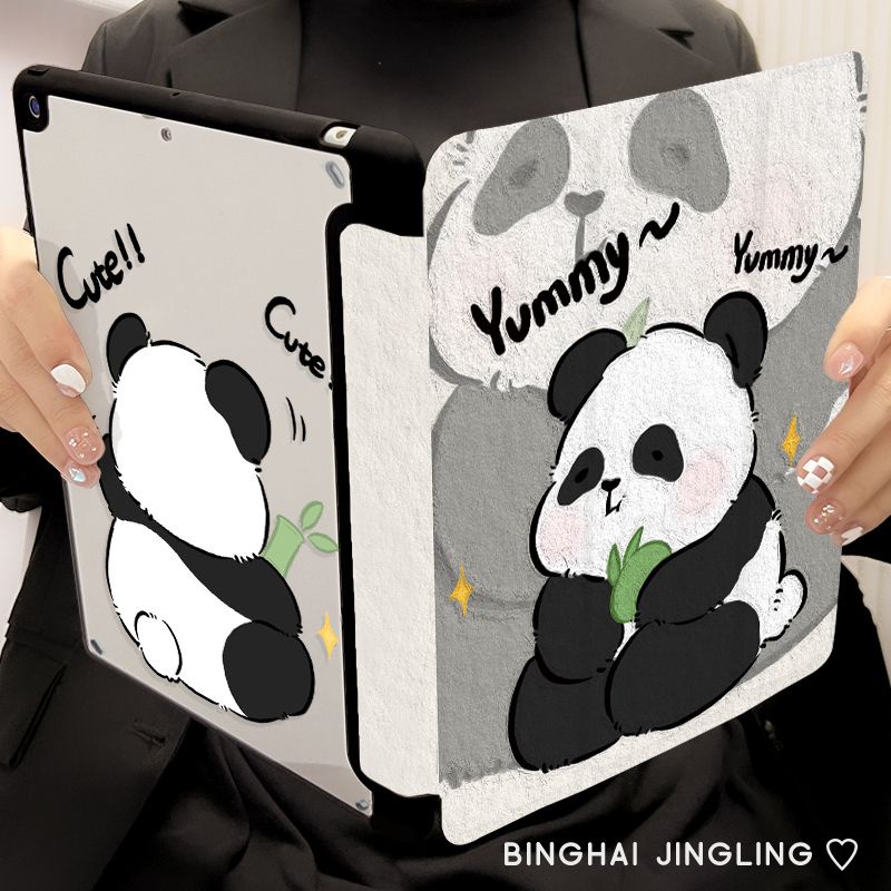 Ốp Máy Tính Bảng Hình Gấu Trúc Cho iPad Air 4 10.9 2021 Pro 11 2022 gen10 / gen9 / gen8 / gen7 10.2 9.7 5 / 6th Mini 4 5 6 Air 4 10.9