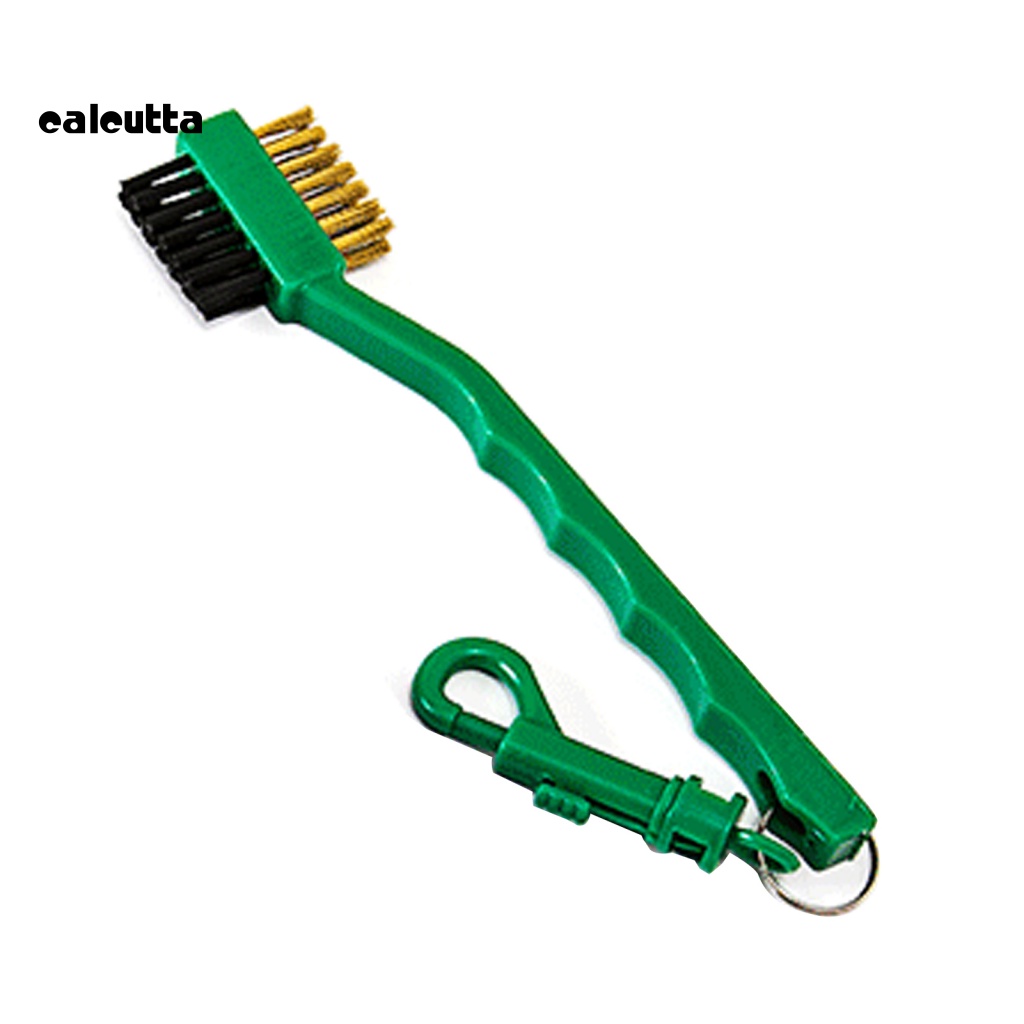 Bàn Chải Vệ Sinh Gậy Đánh Golf Hai Mặt Bằng Sợi Nylon Chống Trượt Thoải Mái Đa Năng