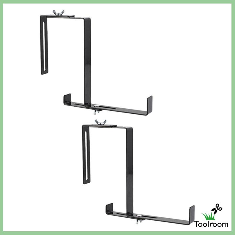 Set 2 Giá Đỡ Chậu Cây Bằng Thép Carbon Có Móc Treo Tiện Dụng