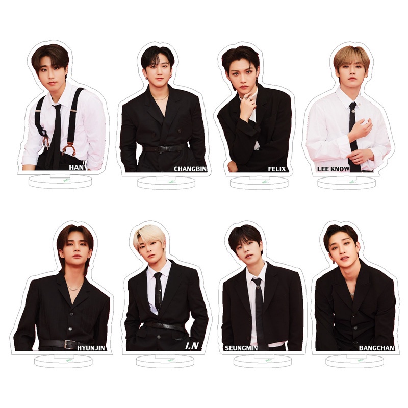 Mô Hình Thần Tượng Đứng Trong Suốt Kpop 2023 Bằng Acrylic Để Bàn Trang Trí