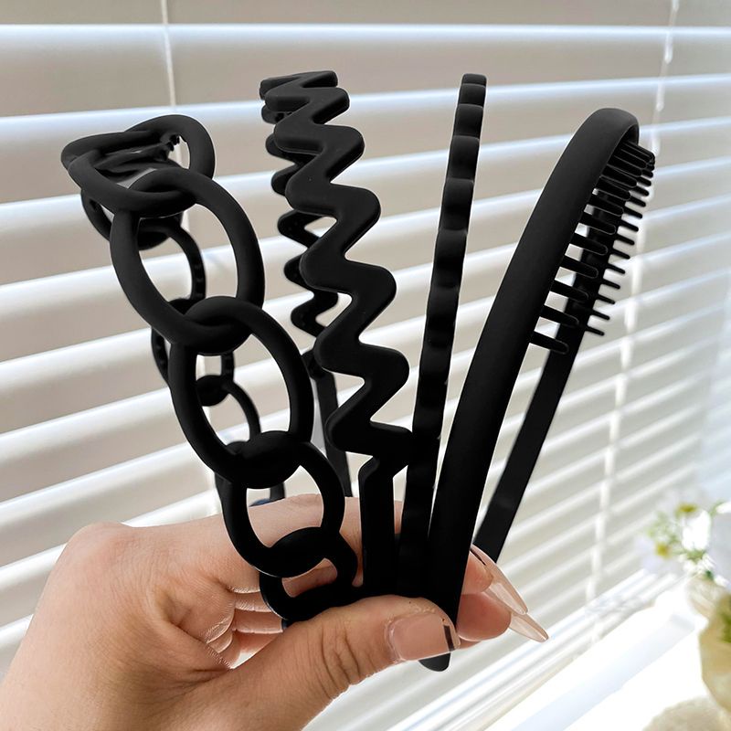 Set 4 Cài Tóc Nhựa Nhám Màu Trầm Huyền Bí Cách Điệu Sang Trọng Phụ Kiện Tóc Cho Nữ Và Bé Gái