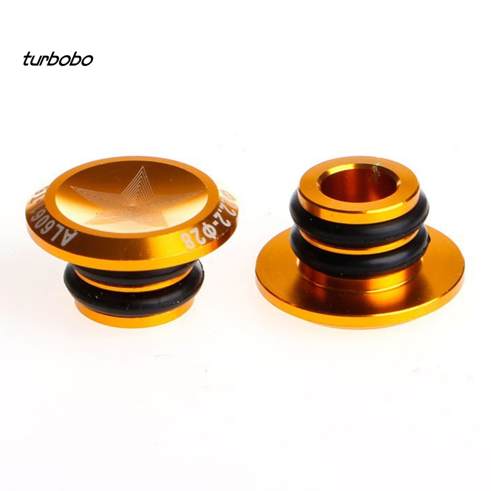 Set 2 Nút Gắn Tay Lái Xe Đạp Leo Núi Bằng Hợp Kim Nhôm Cao Cấp