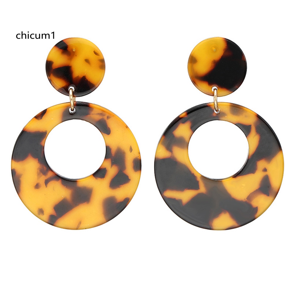 Khuyên Tai Hình Tròn Rỗng Phong Cách Vintage Cho Nữ