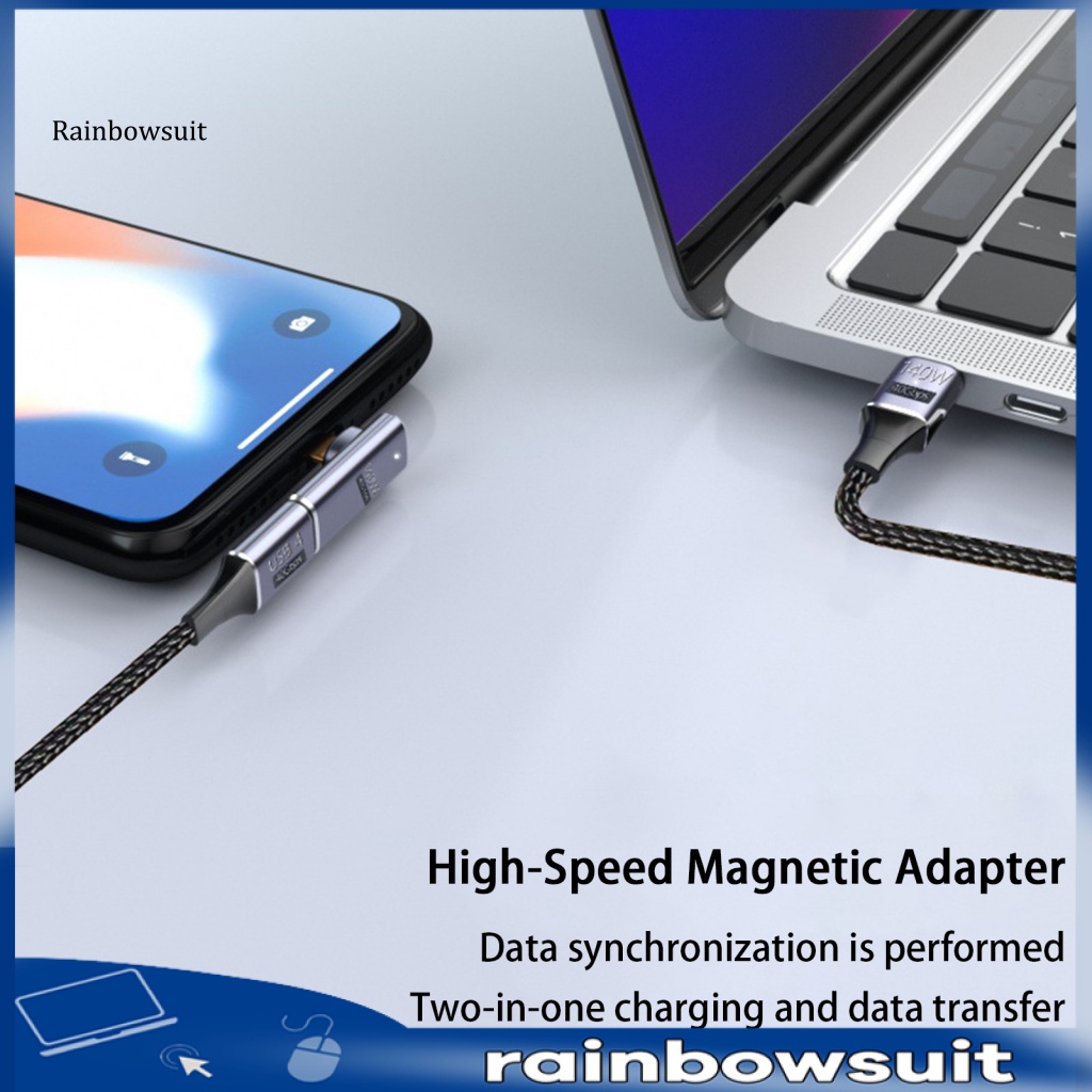 Bộ Chuyển Đổi Video Từ Tính 40Gbps Chuyển Đổi Đèn LED 140W Sạc Nhanh 8K 120Hz Type-C Cho Điện Thoại Di Động