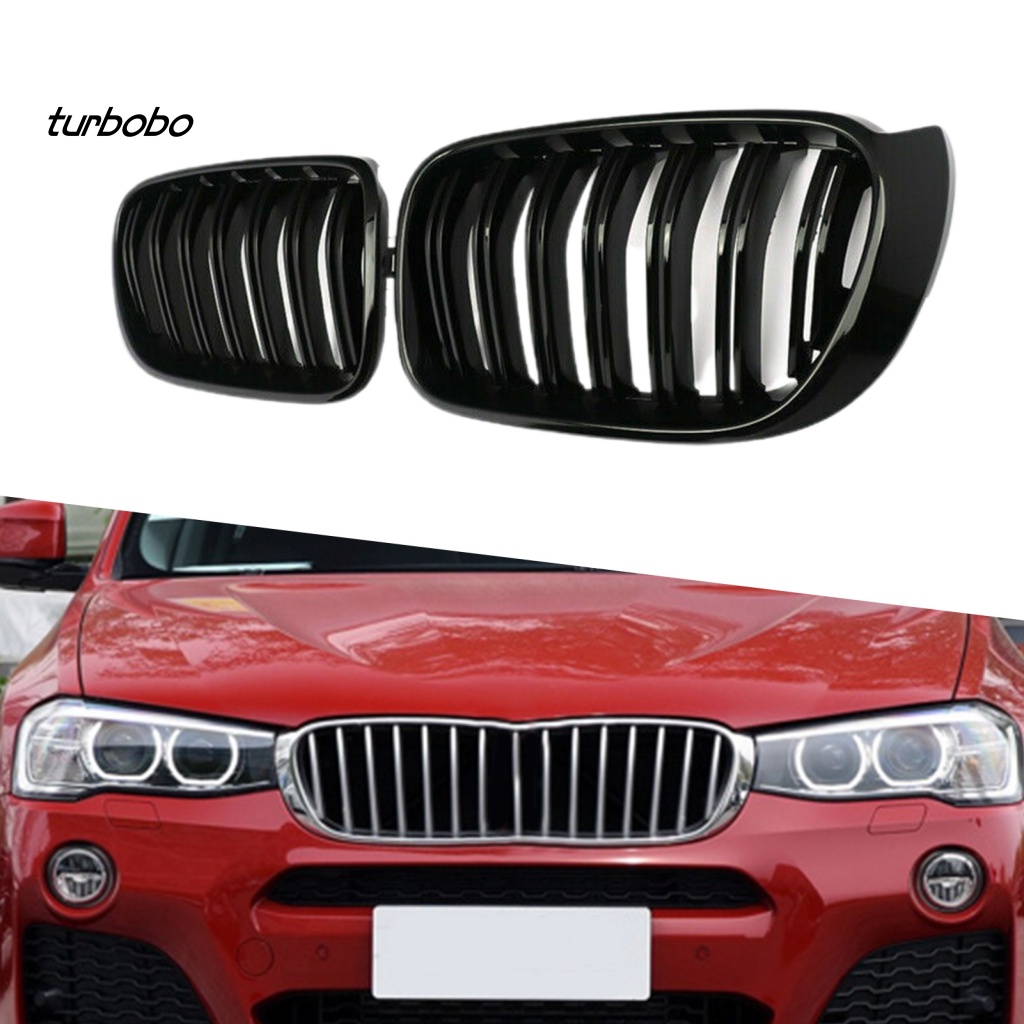1 CặP LướI TảN NhiệT MàU Đen GắN Mui Xe 51117338571 51117338572 51137367422 Khung Lưới Tản Nhiệt Cho Xe Ô Tô BMW X3 X4 Series F25 F26 14-16