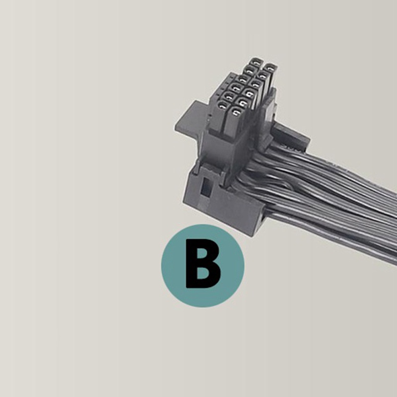 1 Dây Cáp 12VHPWR PCIE 5.0 12 + 4P 90 Độ Không Tay