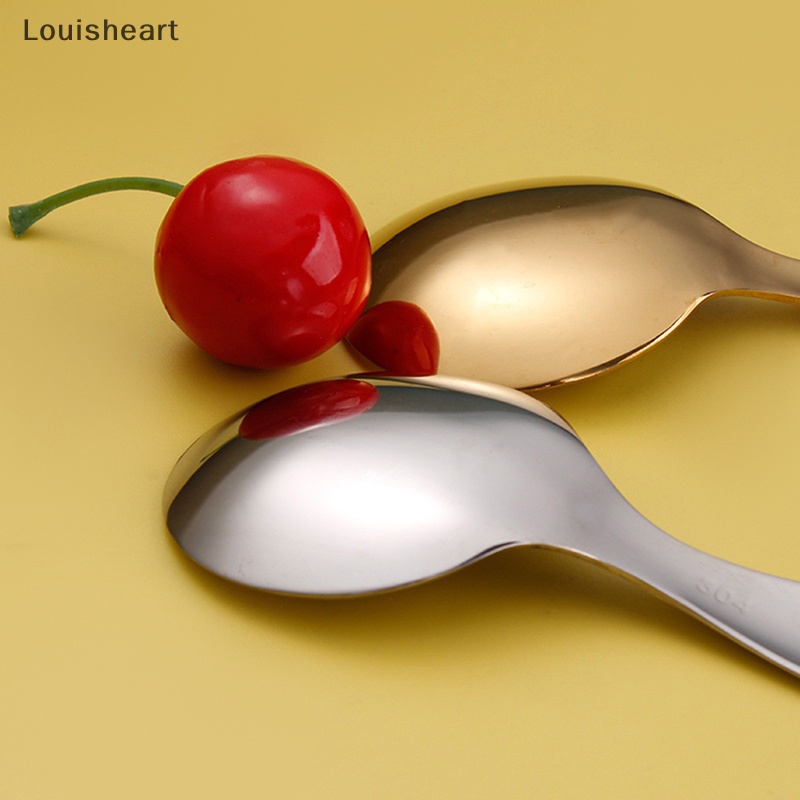 Muỗng Cà Phê Tay Cầm Ngắn Bằng Thép Không Gỉ Louisheart
