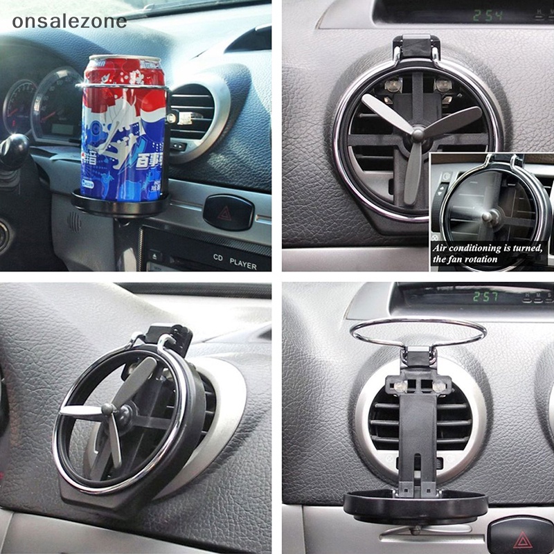 Giá Đỡ Cốc / Chai Nước Gắn Lỗ Thông Gió Xe Hơi / Xe Tải Gấp Gọn Tiện Lợi Áo Thun Thiết Kế Mới Năng Động Thời Trang