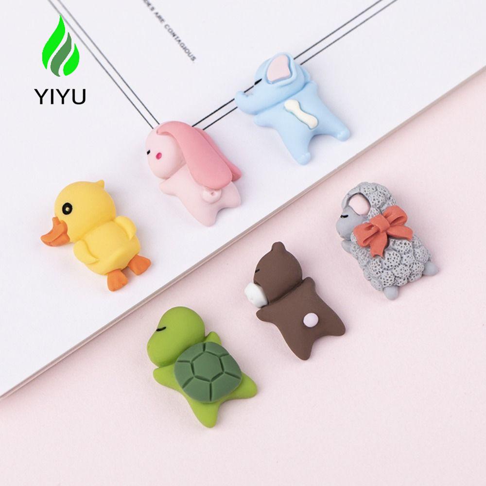 YIYU Set 20 Phụ Kiện Trang Trí Móng Tay Hình Gấu DIY