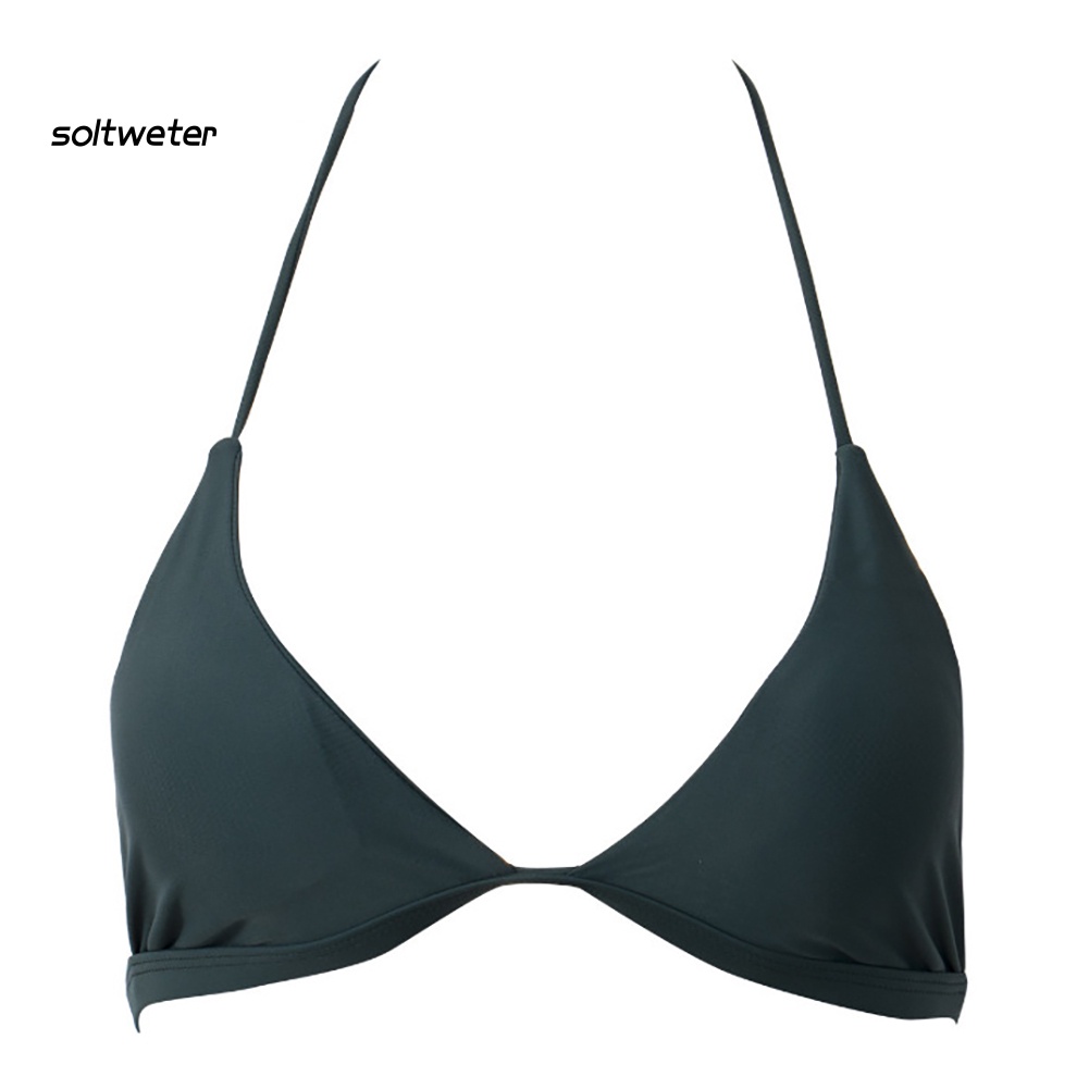 Áo Ngực Thể Thao Hình Tam Giác Có Mút Đệm Màu Sắc Thời Trang Cho Nữ